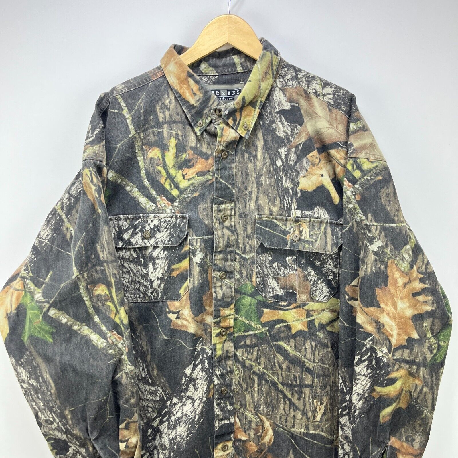 Realtree × Vintage Vintage Realtree Camo Jersey Button-Up Long Sleeve Shirt 2XL Size US XXL / EU 58 / 5 - 2 Thumbnail