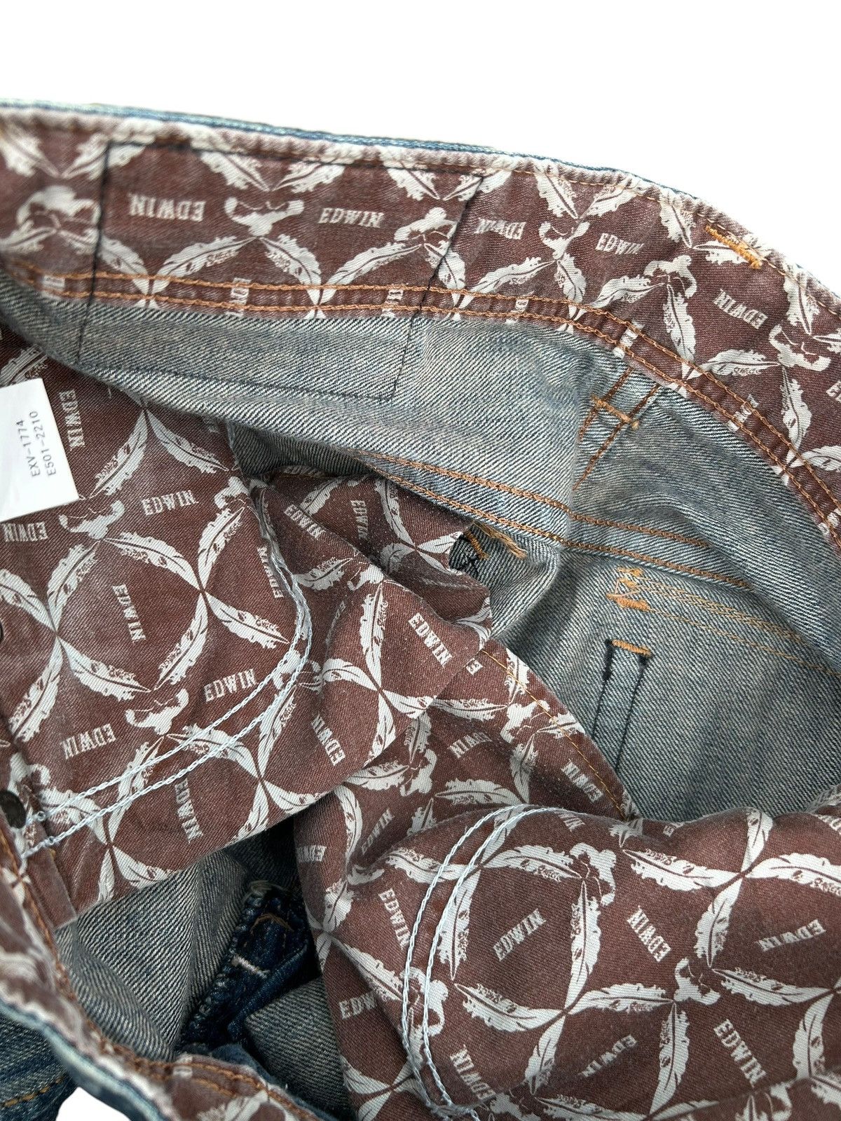 Kapital FLARE EDWIN XVS NAVAJO HIPPIES STYLE FADED & RUSTY DENIM Size US 33 - 14 Thumbnail