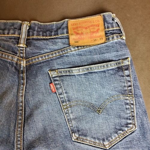 Levi's Levi's Strauss 505 Blue Jeans Size 34x29 Size US 34 / EU 50 - 4 Thumbnail