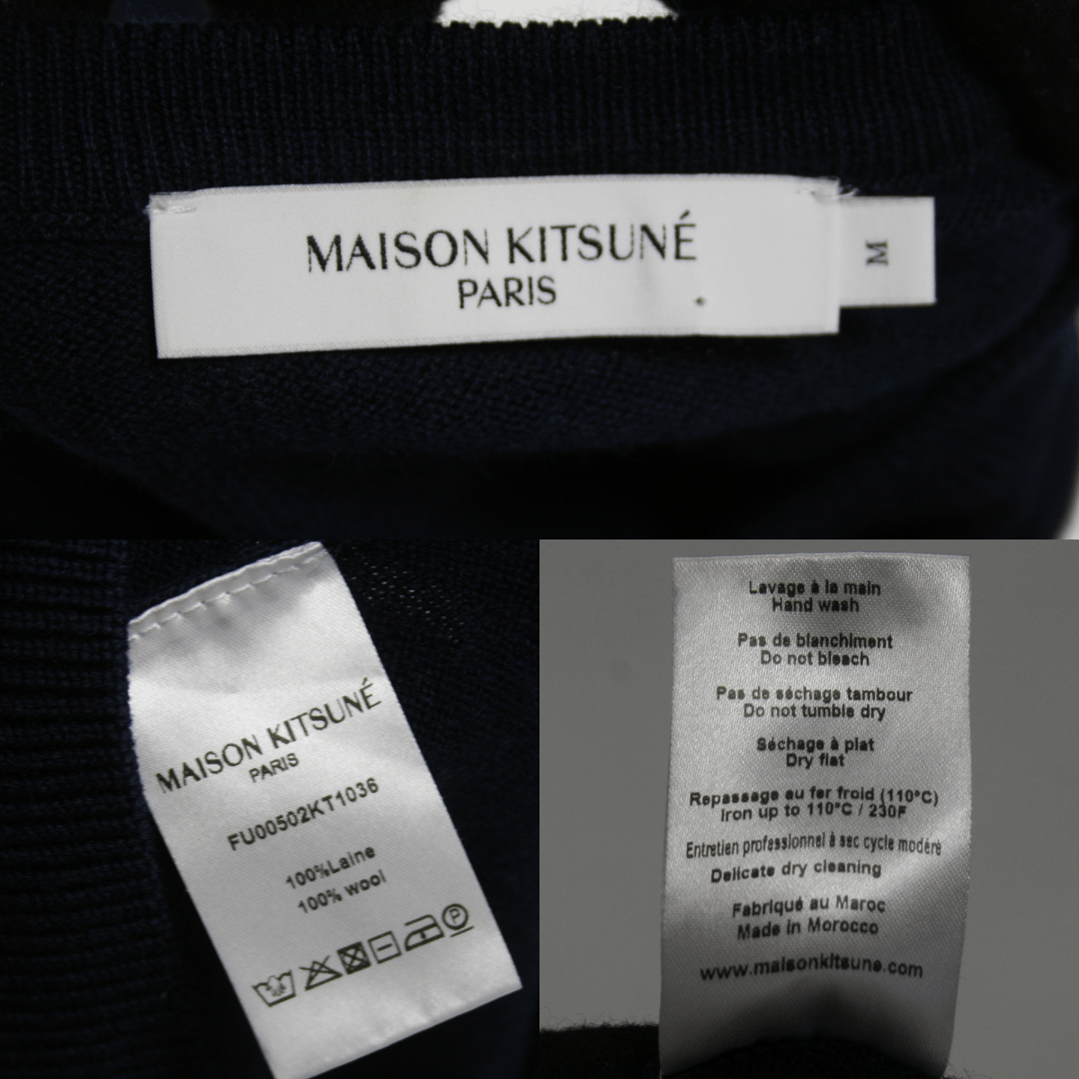 Maison Kitsune Tricolor Flag Logo Fox Wool Knit Size M / US 6-8 / IT 42-44 - 12 Thumbnail