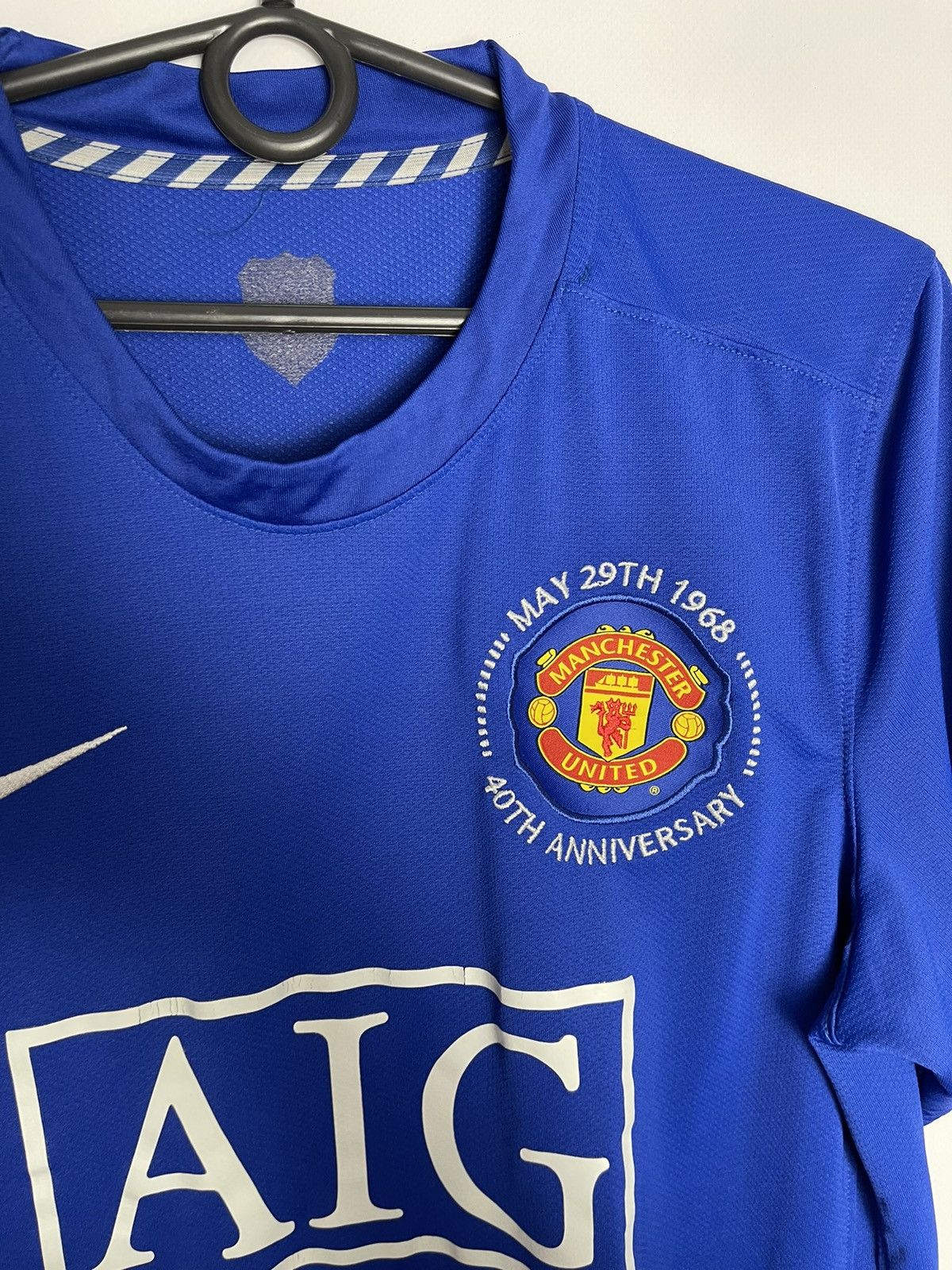 Nike × Vintage Vintage Nike Manchester United blue rare size M Size US M / EU 48-50 / 2 - 14 Thumbnail