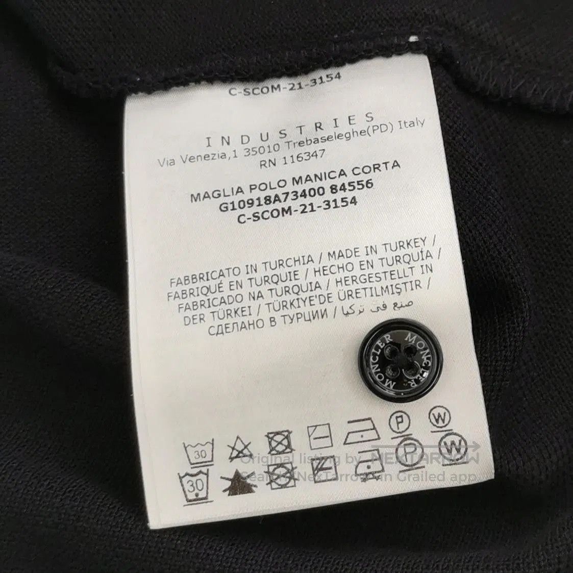 Moncler Moncler S Cotton Collared Logo Short. Size US S / EU 44-46 / 1 - 1 Thumbnail