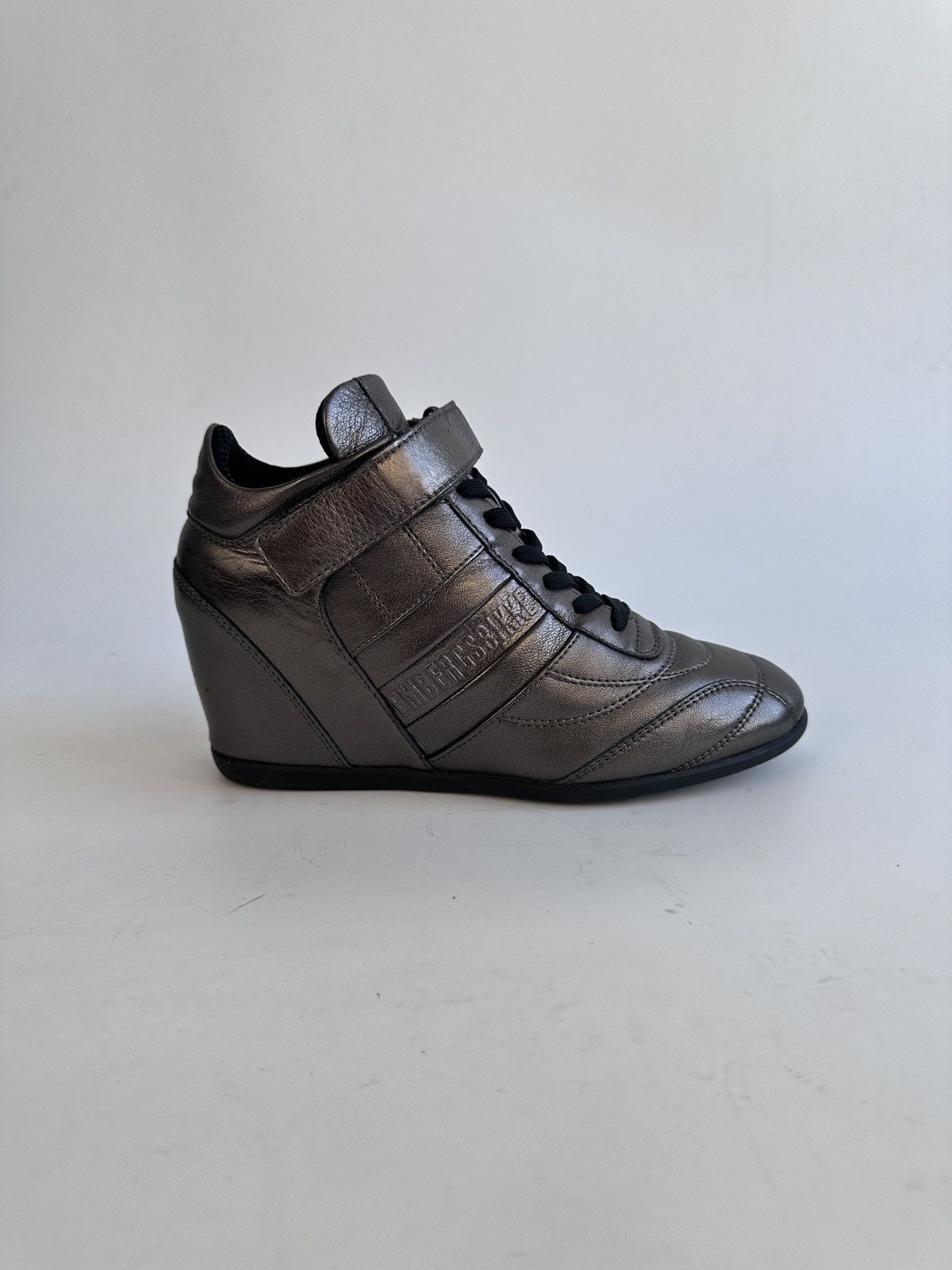 Dirk Bikkembergs Bikkembergs Gunmetal Metallic Wedge Sneakers Size EU 36 Size US 6 / IT 36 - 10 Thumbnail