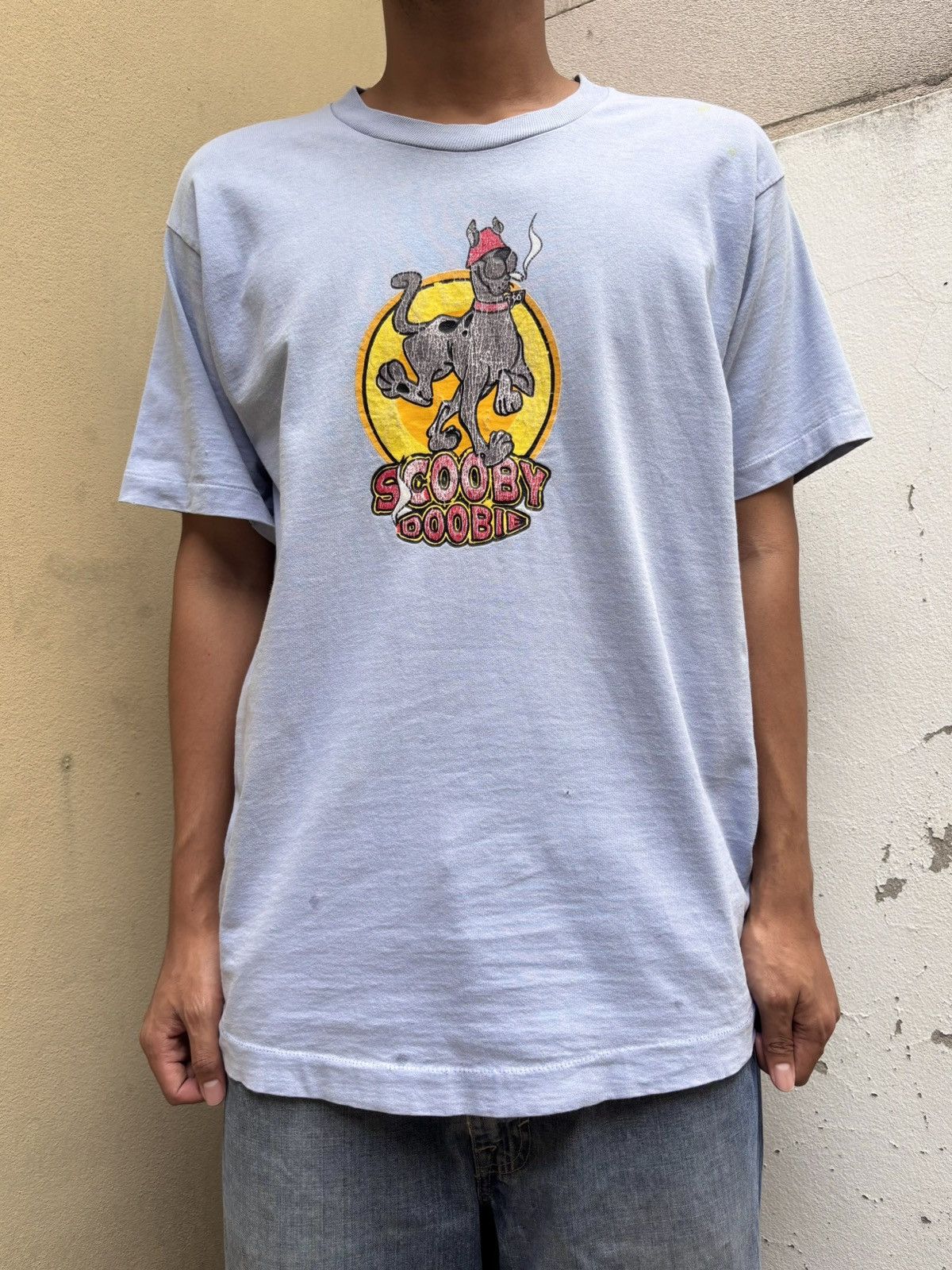 Hook-Ups Vintage SCOOBY DOOBIE Weed 90s T-Shirt Size US L / EU 52-54 / 3 - 1 Thumbnail