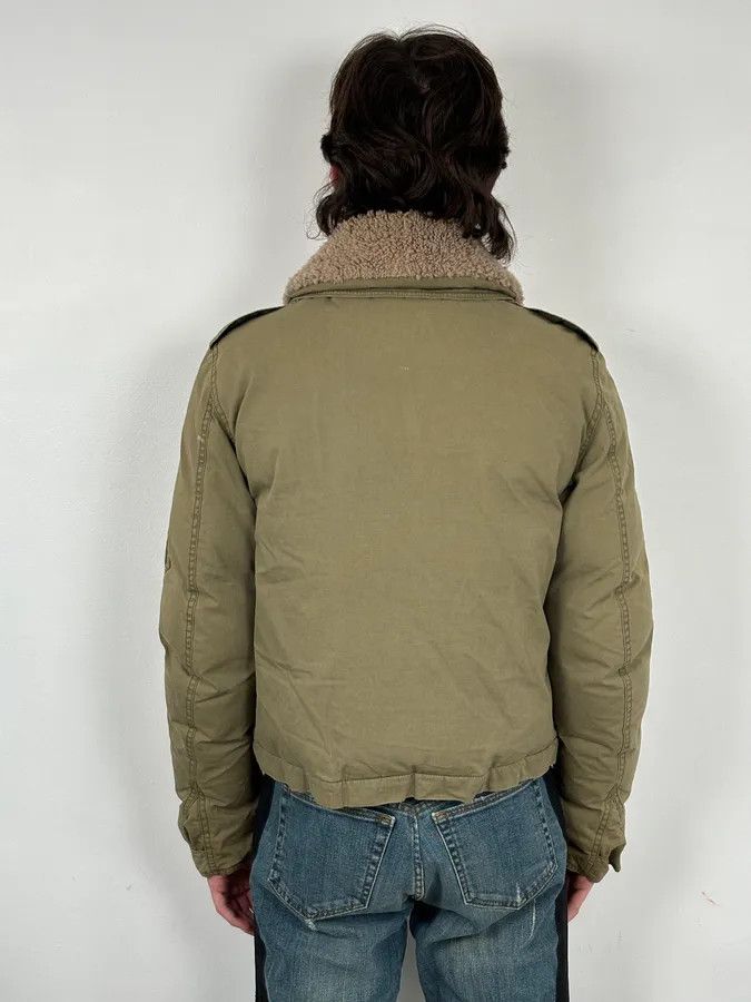 Burberry Burberry Khaki Olive Cargo Shearling Collar Bomber Jacket Size US S / EU 44-46 / 1 - 3 Thumbnail