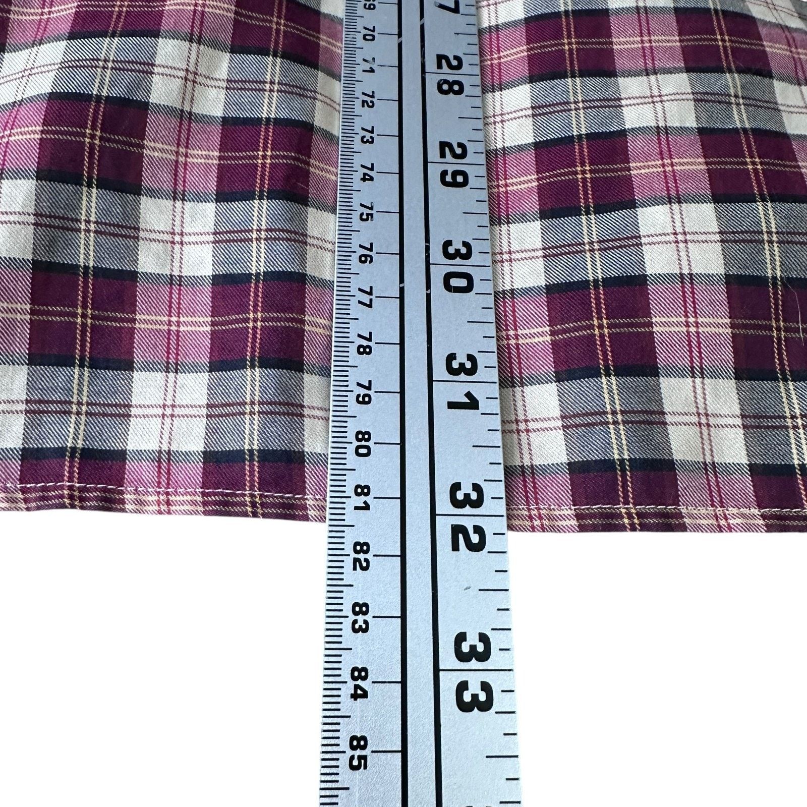 Brioni Brioni Shirt Mens Large Red Gray Beige Check Plaid Cotton Size US L / EU 52-54 / 3 - 11 Thumbnail
