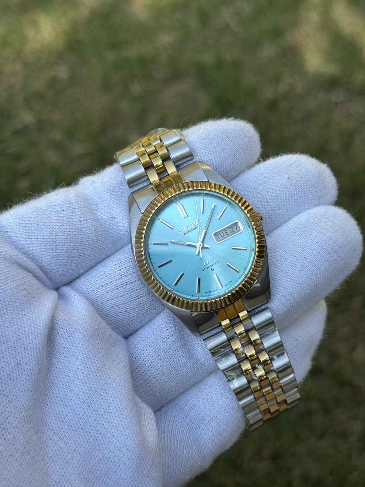 Seiko Seiko 5 DX Fluted Bezel Automatic 6309 Japanese mens Watch Size 36 - 4 Thumbnail