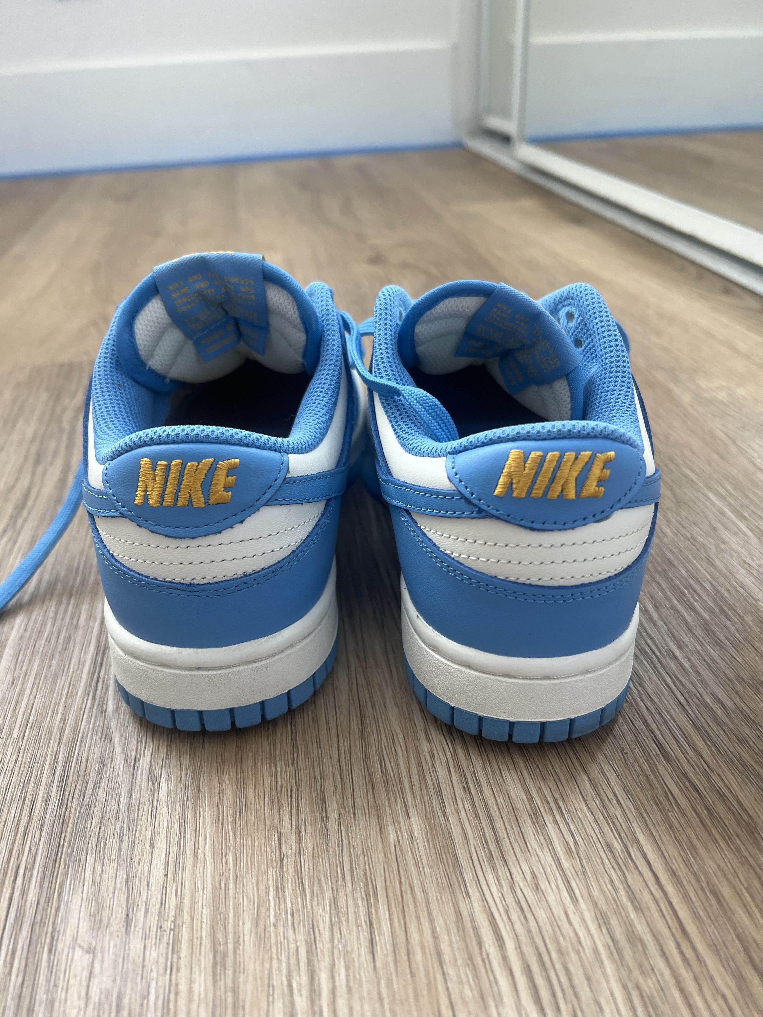 Nike Nike Dunk Low Sail Coast Blue University Gold Size US 7 / IT 37 - 5 Thumbnail