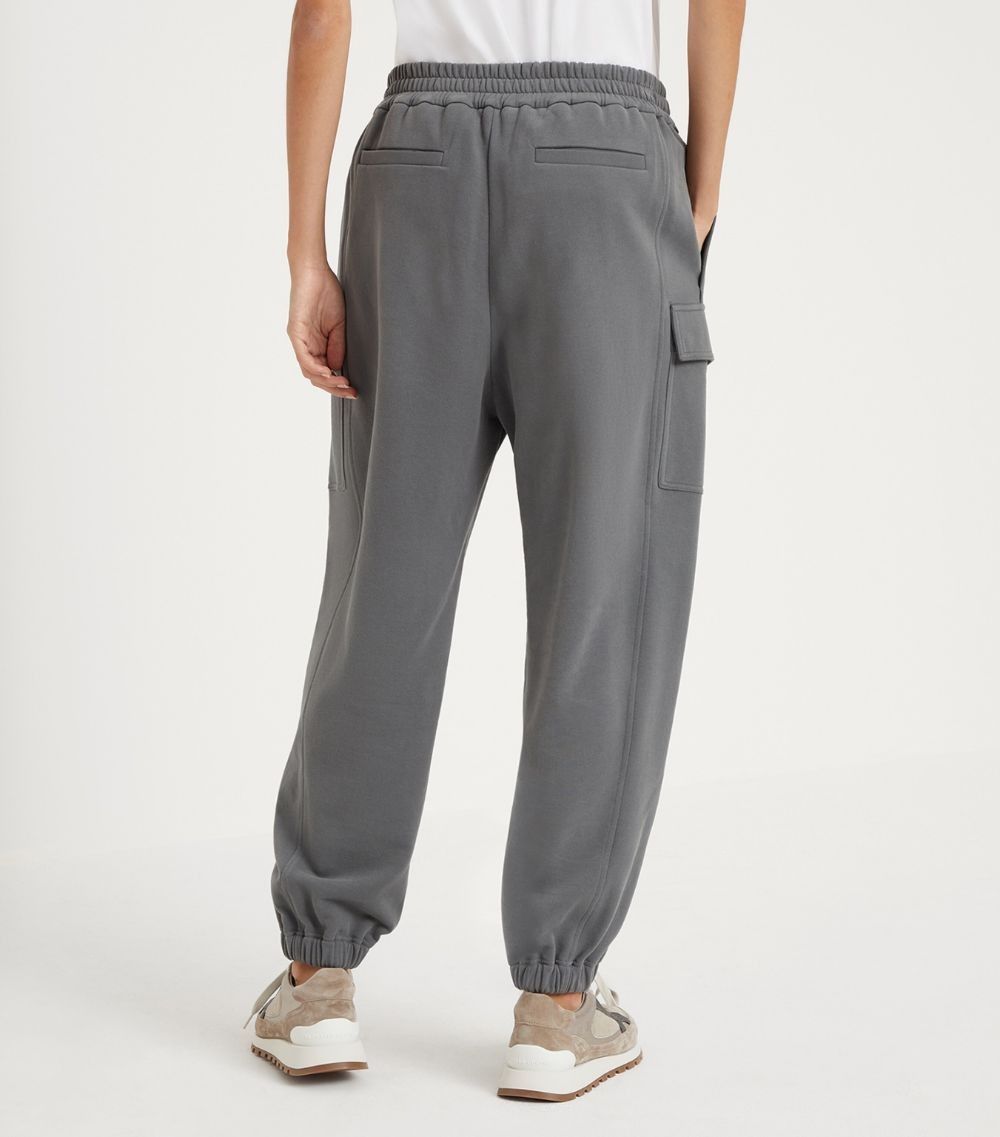 Brunello Cucinelli o1la1rc1a0425 Lady Sport Pants in Grey Size 28" / US 6 / IT 42 - 4 Thumbnail