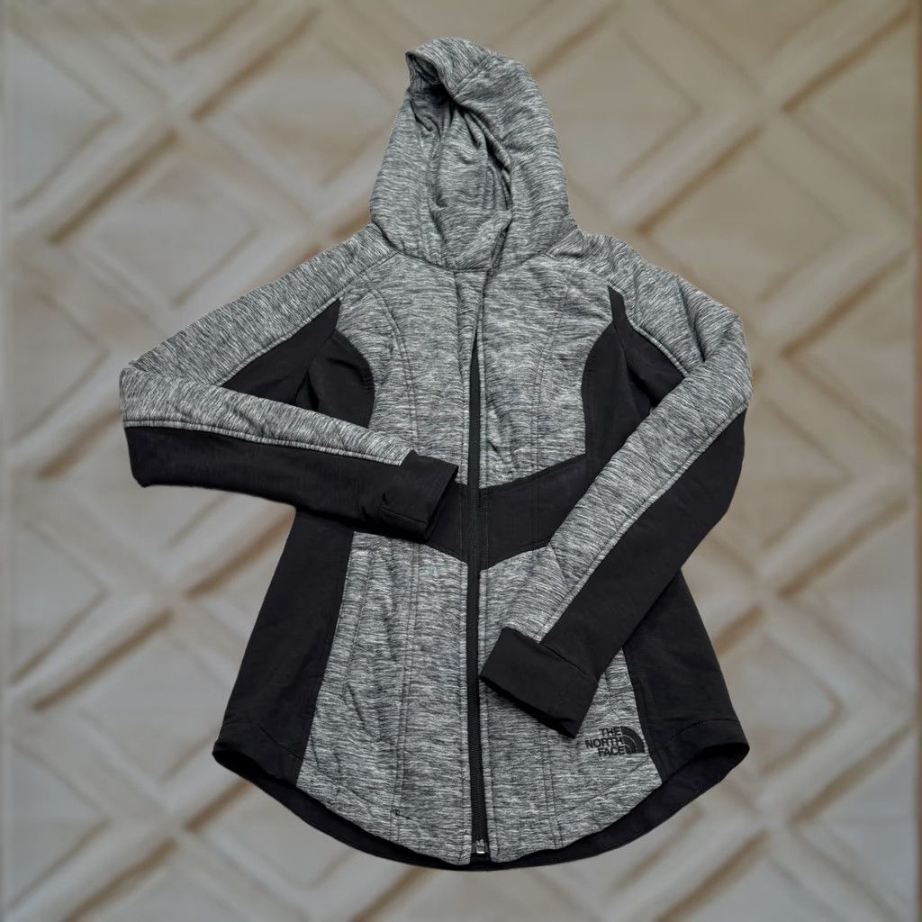 The North Face The North Face Pseudio Quilted Hoodie Jacket Womens XS Gray Colorblock Size XS / US 0-2 / IT 36-38 - 1 Thumbnail