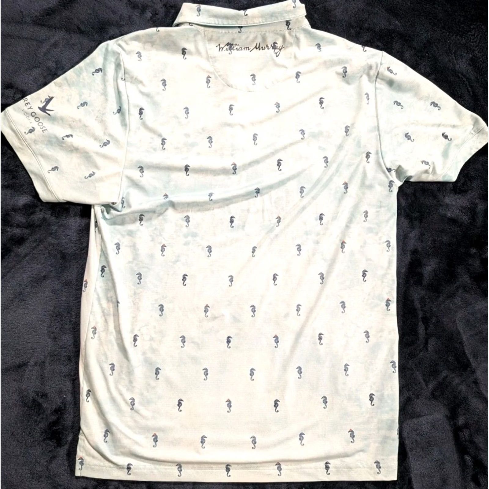 Vintage William Murray Polo Shirt Ocean Seahorses AOP Performance Golf Green Men's M Polo Shirt Ocean Seahorses AOP Golf Green Men's M Size US M / EU 48-50 / 2 - 6 Thumbnail