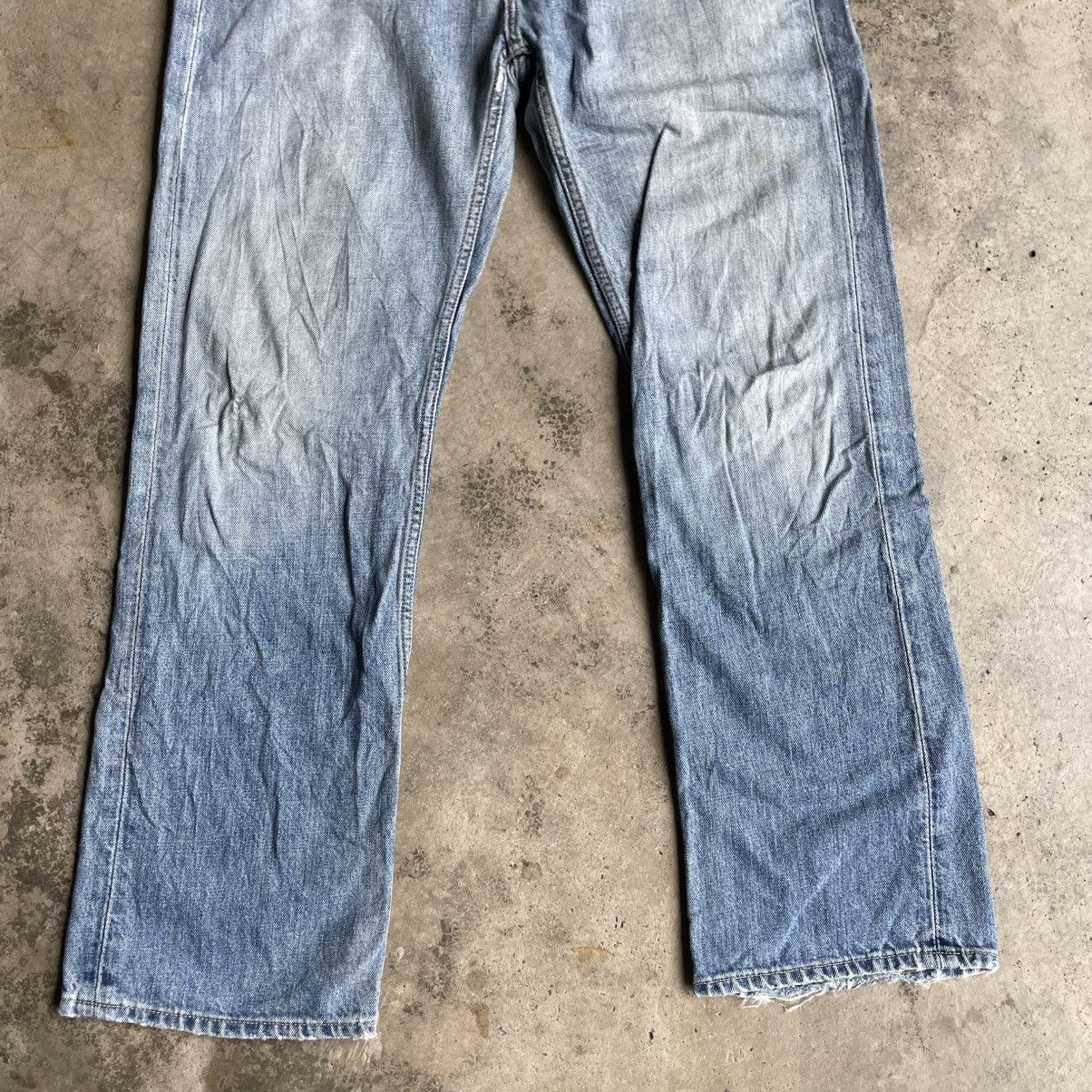 Polo Ralph Lauren × Vintage 🔥Polo Ralph Lauren Stoned Washed Ripped Distress Denim Jeans Size US 32 / EU 48 - 3 Thumbnail