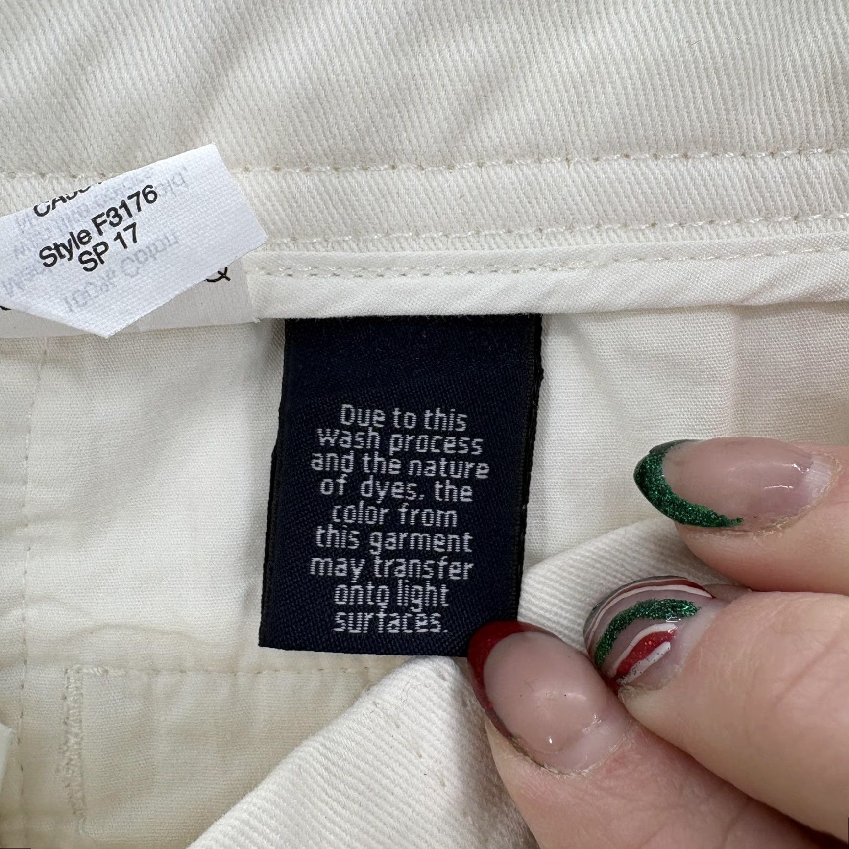 J.Crew J.CREW Chino Pants Womens 0 Beige 100% Cotton Mid Rise Tapered Twill Casual NWT Size 25" / US 0 / IT 36 - 7 Thumbnail