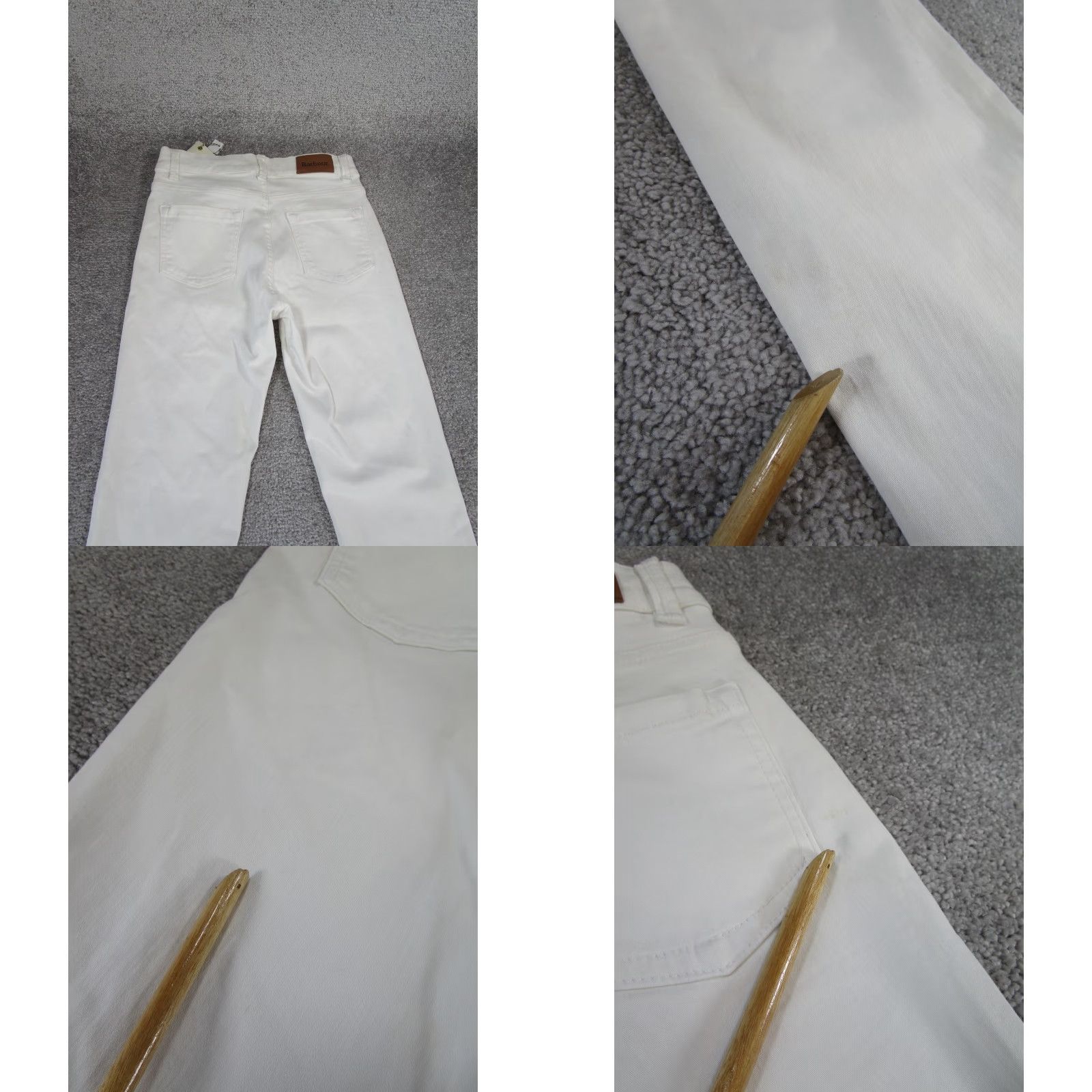 Barbour Barbour Pants Womens 8 US 4 Essential Slim Trouser White Cotton Blend New Read Size 27" / US 4 / IT 40 - 10 Thumbnail
