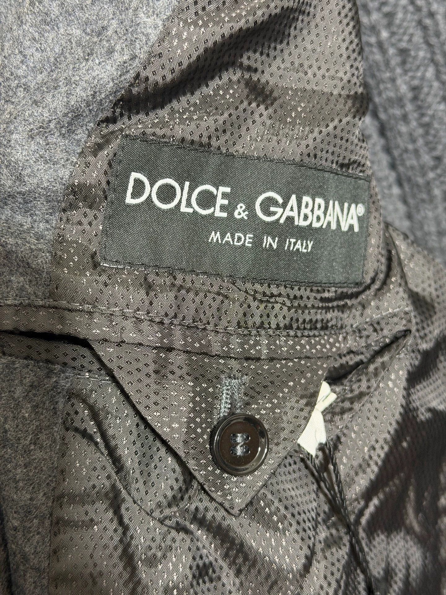 Dolce & Gabbana Gray Cable Knit Sleeve Button-Front Jacket Size US XXS / EU 40 - 7 Thumbnail