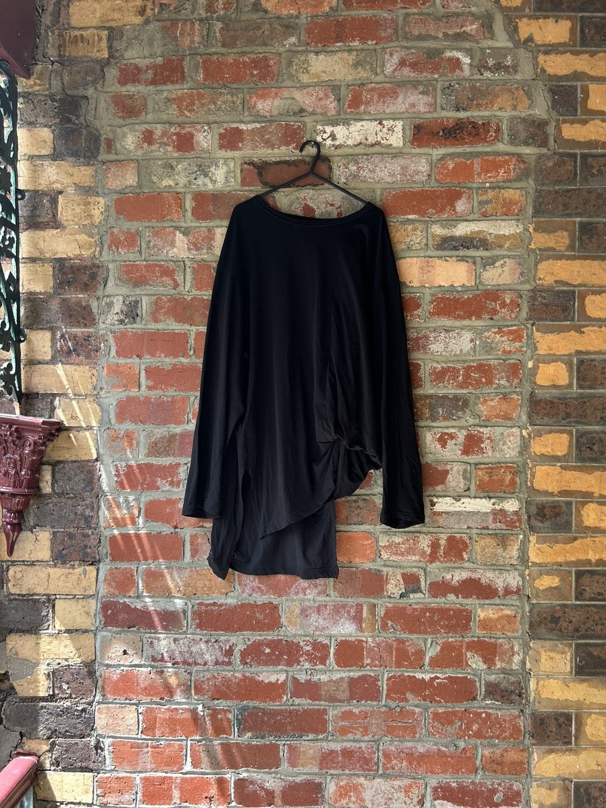 Yohji Yamamoto Pour Homme SS19 Asymmetrical Longsleeve Size US L / EU 52-54 / 3 - 1 Thumbnail