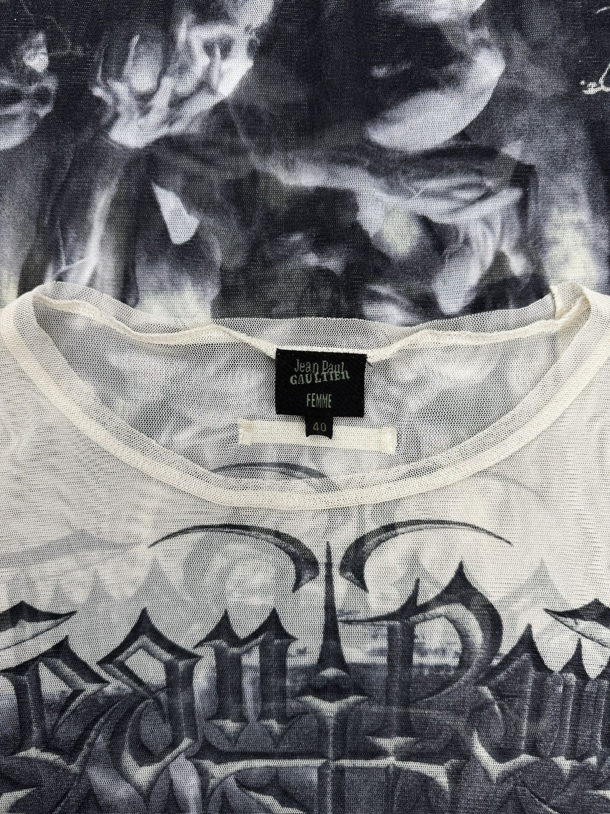 Jean Paul Gaultier SS01 Jean Paul Gaultier ‘Satan’ Tattoo Mesh Long Sleeve Size US M / EU 48-50 / 2 - 4 Thumbnail