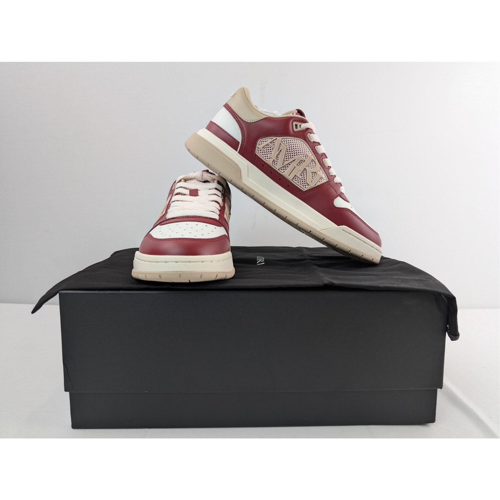 Amiri o1rshd1 Classic Low-Top Sneakers in Deep Red Size US 10 / EU 43 - 17 Thumbnail