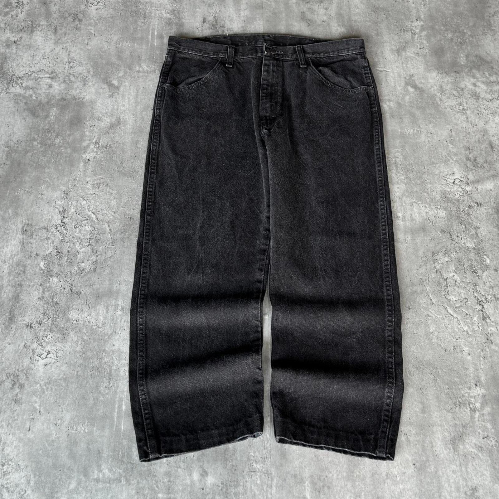 Japanese Brand × Vintage Vintage Y2K Faded Black Skater Grunge Opium Denim Jeans Size US 35 - 2 Thumbnail