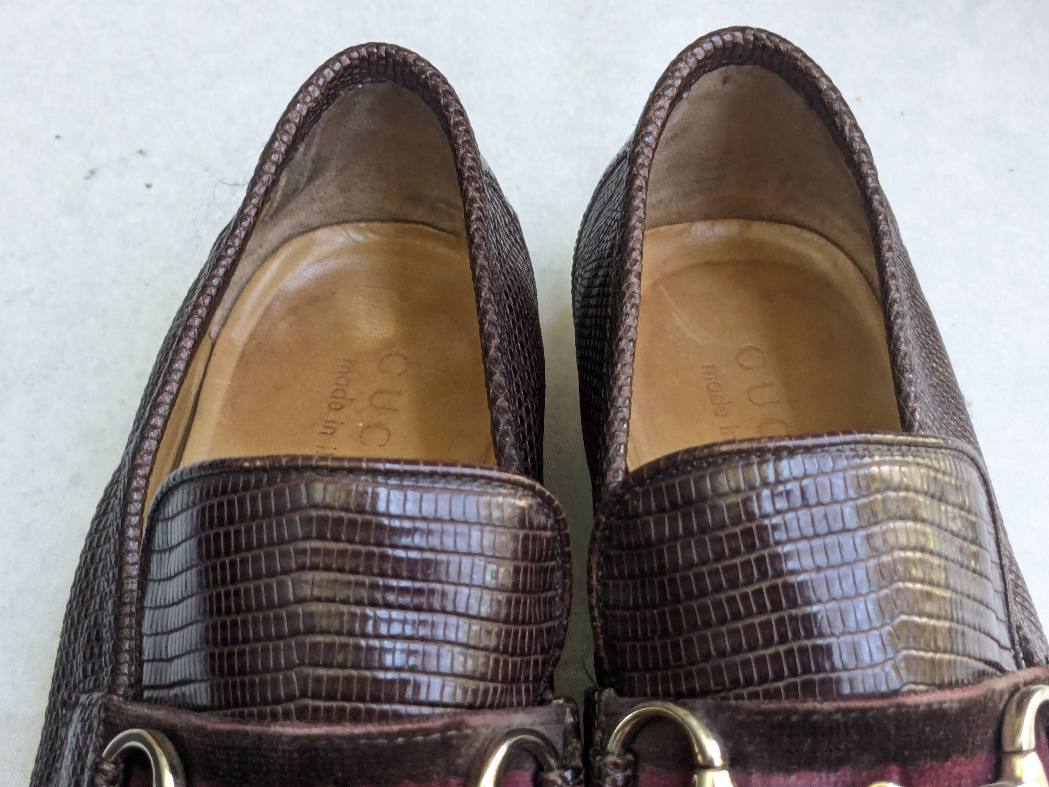 Gucci Gucci Horsebit Loafers Brown Lizard Leather 11.5 Slip On Size US 11.5 / EU 44-45 - 2 Thumbnail