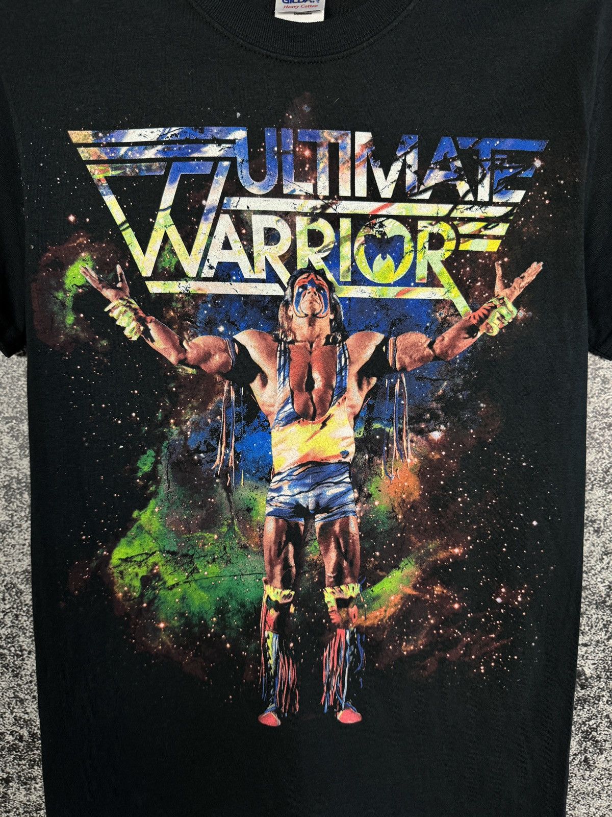 WWE Men’s Vintage Ultimate Warrior Wrestling Tee WWE Size S Size US S / EU 44-46 / 1 - 6 Thumbnail