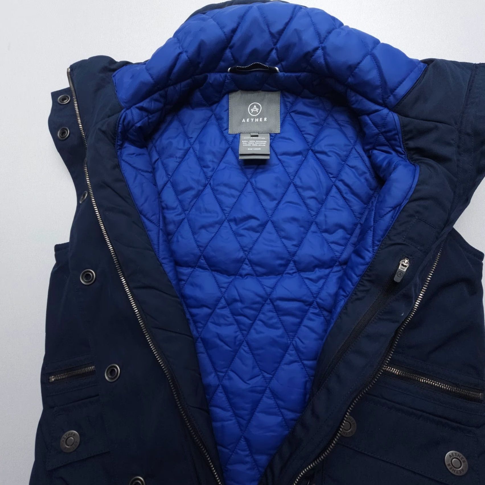 Vintage Aether Blue Total Eclipse Vega Vest Size 1 Snap Zip Insulated Riding Walking XS Vest Size XS Blue Aether Size XS / US 0-2 / IT 36-38 - 7 Thumbnail