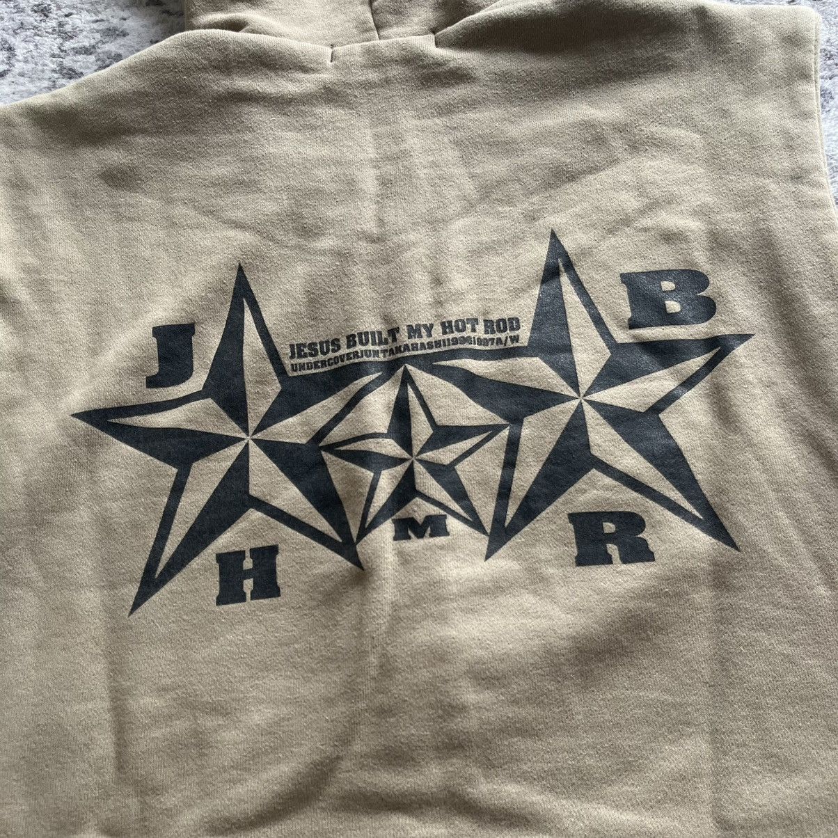 Undercover Undercover 1996-97 Jesus Built My Hot Rod Sleeveless Hoodie Size US L / EU 52-54 / 3 - 6 Thumbnail