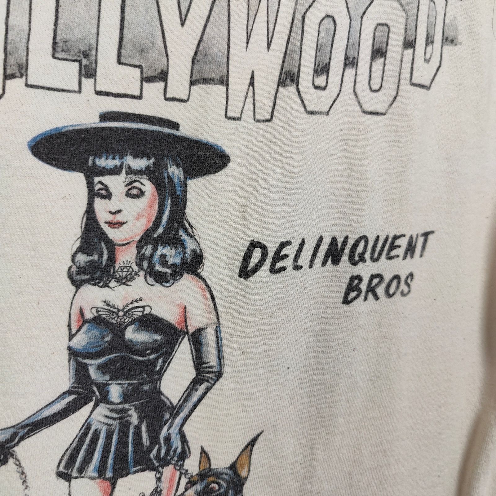 Other Delinquent Bros T-Shirt Mens Small Cream Dominatrix Graphic Size US S / EU 44-46 / 1 - 2 Thumbnail