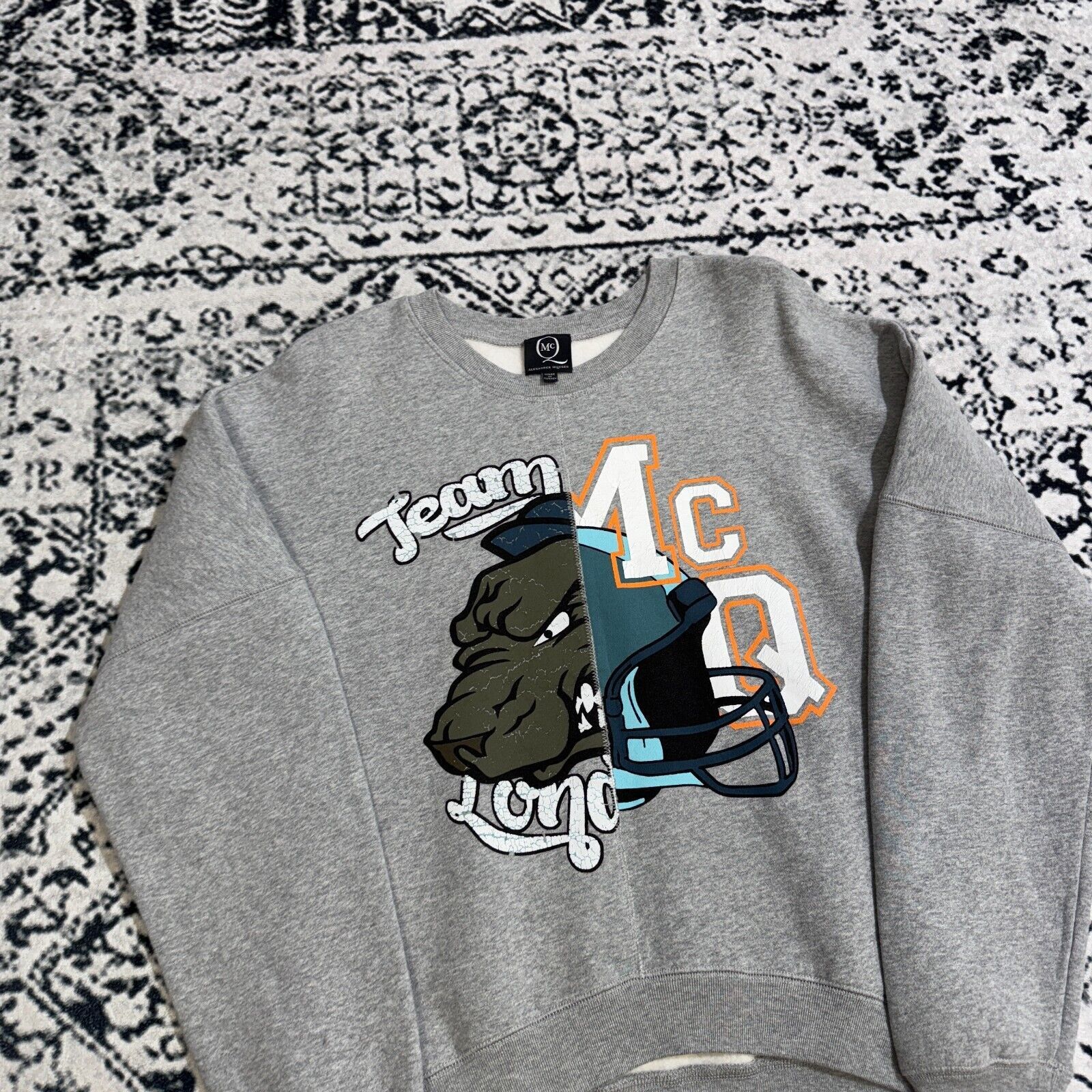 Alexander McQueen × Vintage Vintage Alexander McQueen Gray Cotton Crewneck Size XS MCQ Size US XS / EU 42 / 0 - 4 Thumbnail