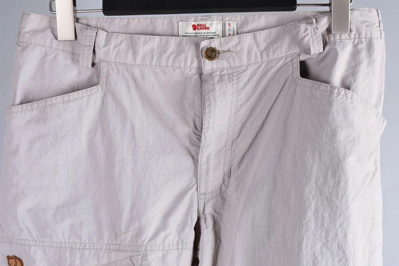 Fjallraven Women's Fjallraven Outdoor Hiking Cargo Pants Grey W34 L28 Size 34" / US 12 / IT 48 - 2 Thumbnail