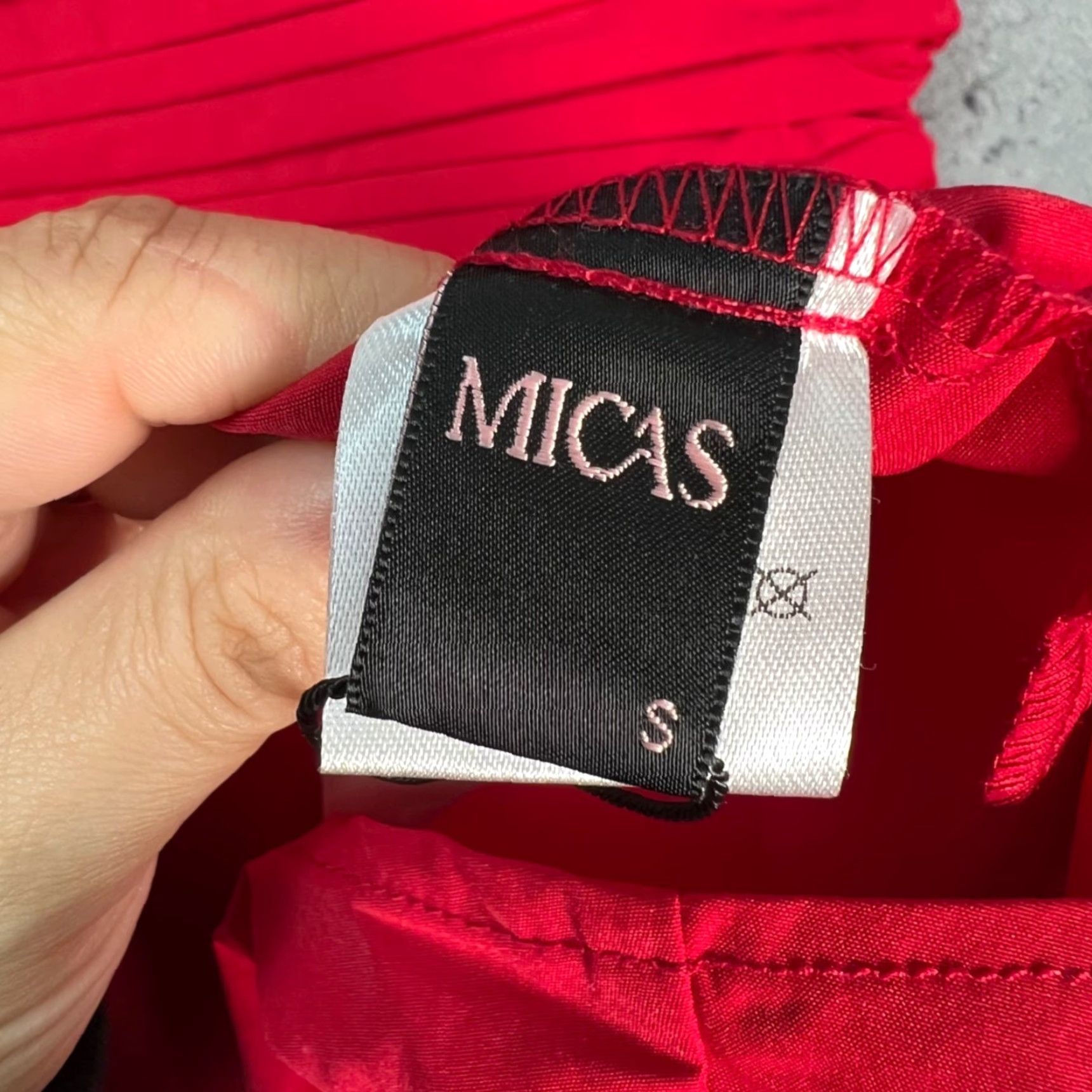 Vintage Micas Womens Dress Midi Red A-Line Sleeveless Party/Cocktail Size S Size S / US 4 / IT 40 - 3 Thumbnail