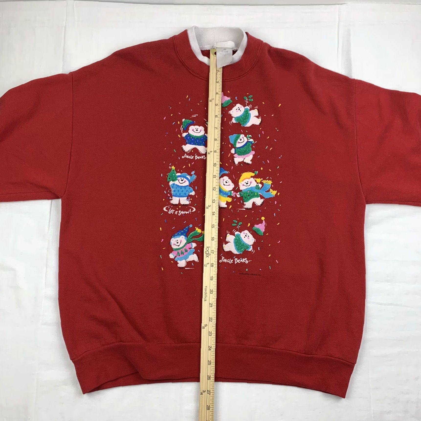 Vintage VINTAGE Hallmark Sweatshirt Unisex Adults XL Red Pullover 90s Christmas Jingle Bears Size US XL / EU 56 / 4 - 5 Thumbnail