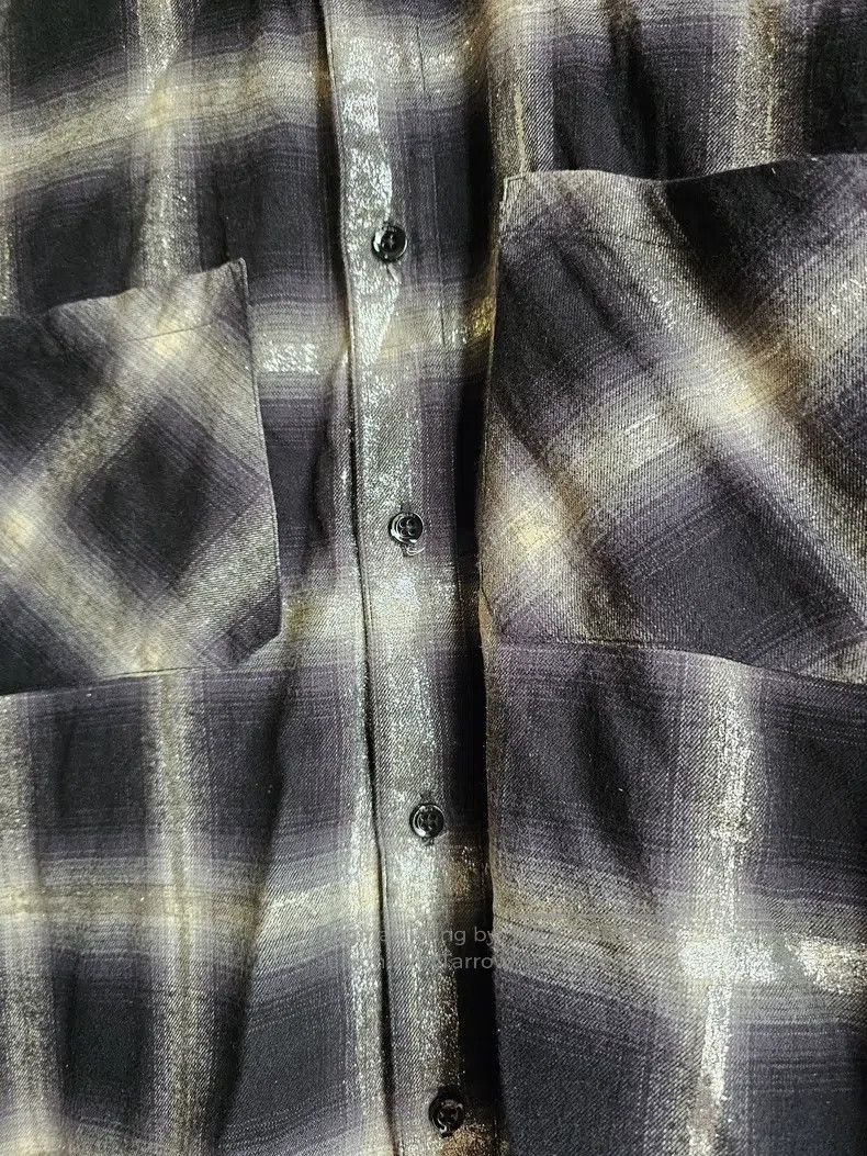 Amiri Amiri Black and White Plaid Shirt Size US L / EU 52-54 / 3 - 2 Thumbnail