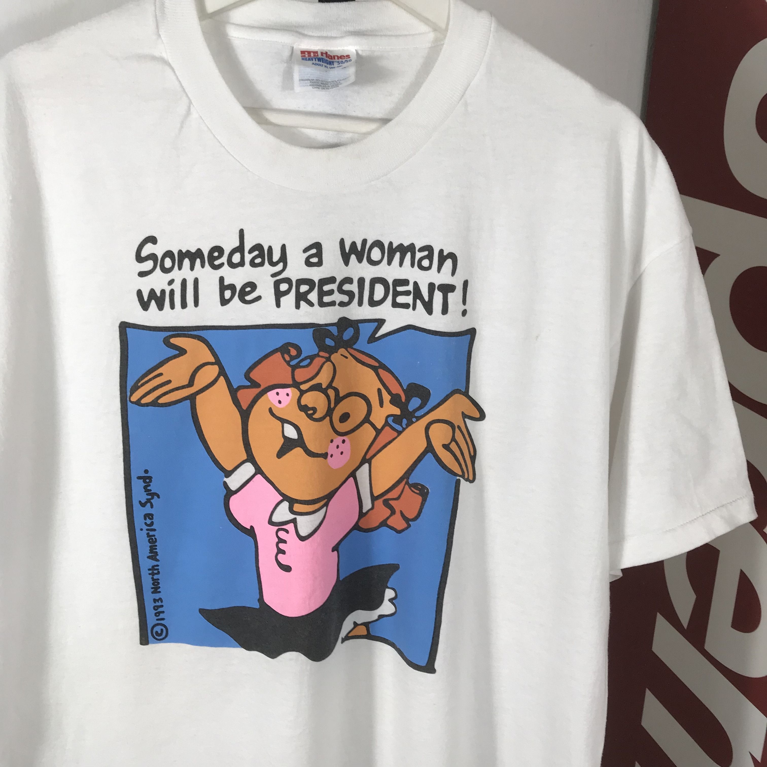 Vintage vintage women are President Tee art Graphictee 90s cartoon Size US XL / EU 56 / 4 - 3 Thumbnail