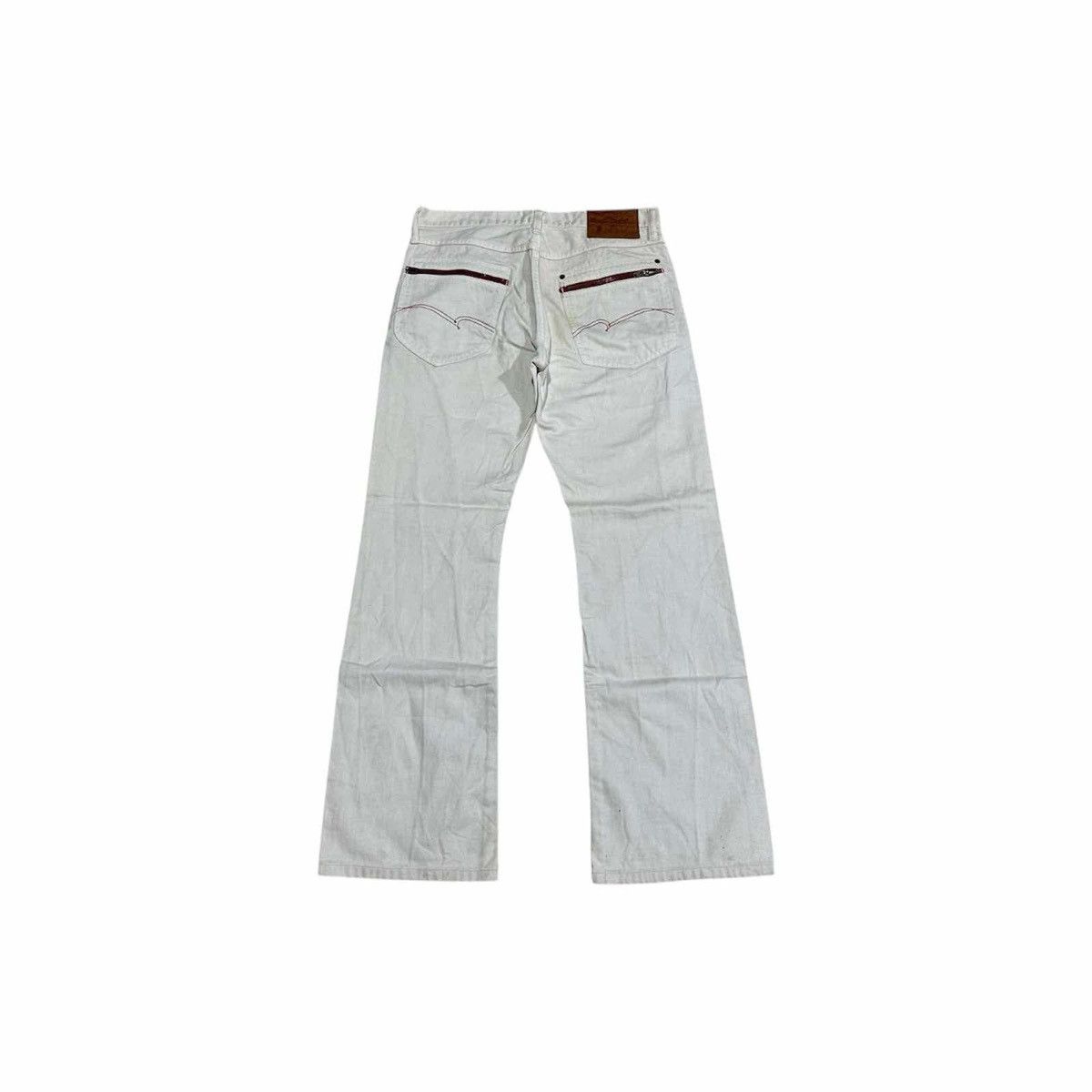 If Six Was Nine × Japanese Brand × Studio D'Artisan 🔥Vintage Studio D’Artisan White Flared Denim Size US 32 / EU 48 - 6 Thumbnail