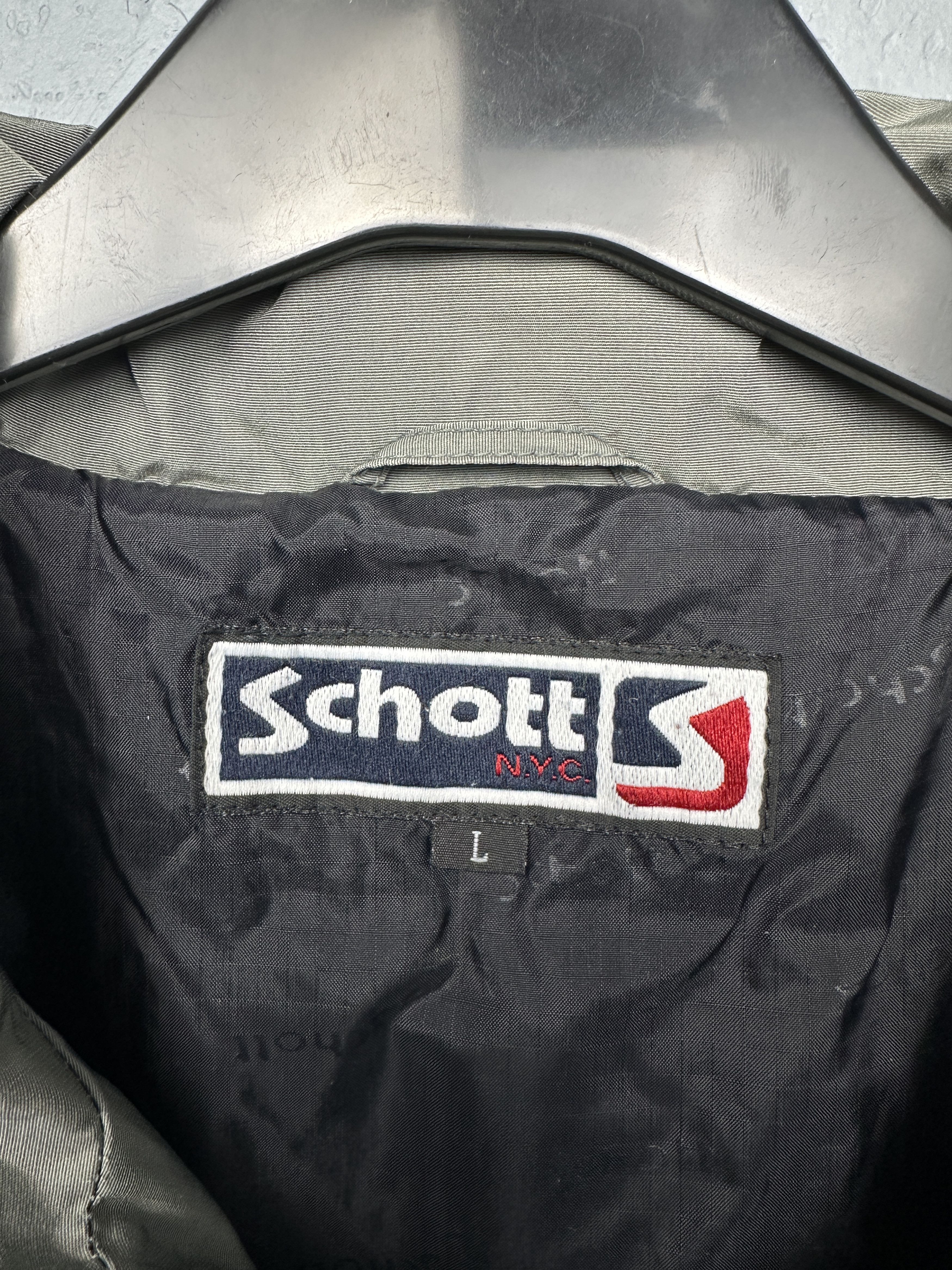 Schott Schott NYC Vintage Mens Nylon Jacket Size US L / EU 52-54 / 3 - 4 Thumbnail