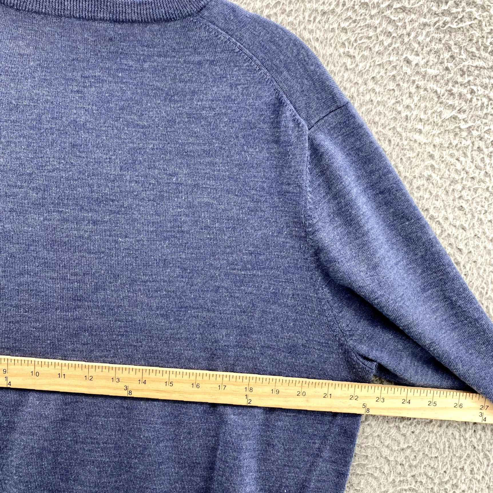 Brooks Brothers Brooks Brothers Sweater Men XL Blue V-Neck Extra Fine Merino Wool Knit Preppy 90s Size US XL / EU 56 / 4 - 7 Thumbnail