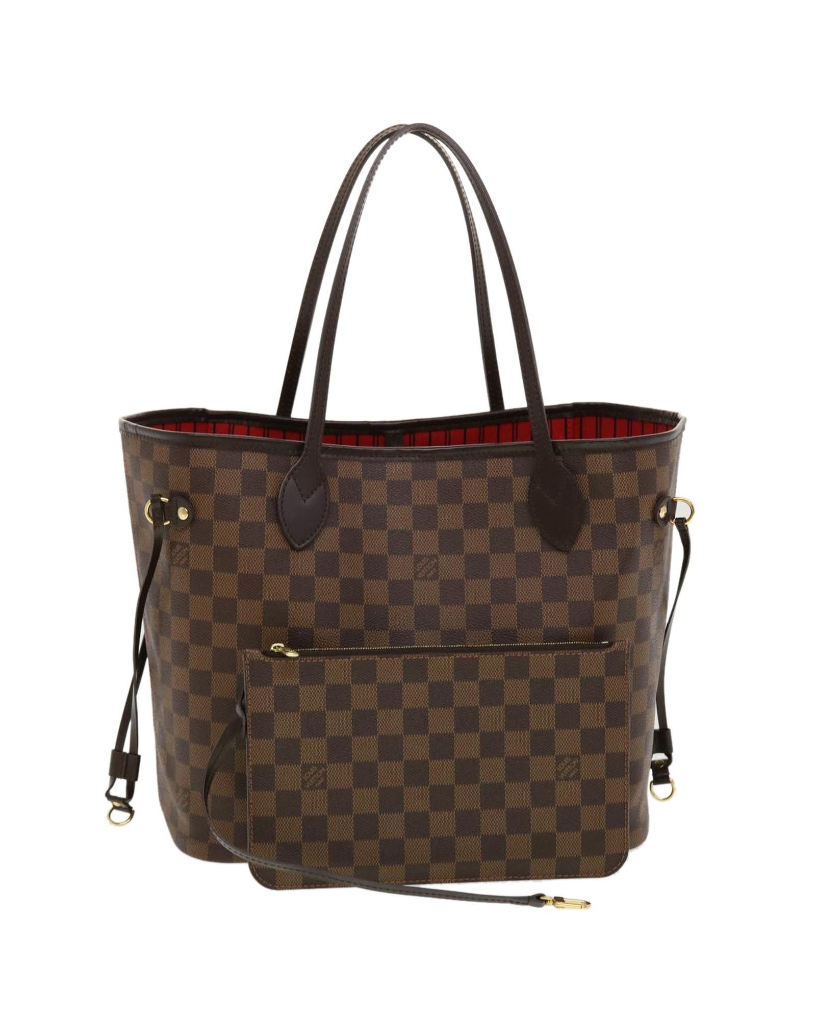 image of Louis Vuitton Damier Ebene Tote Bag in Damie Ebene, Women's