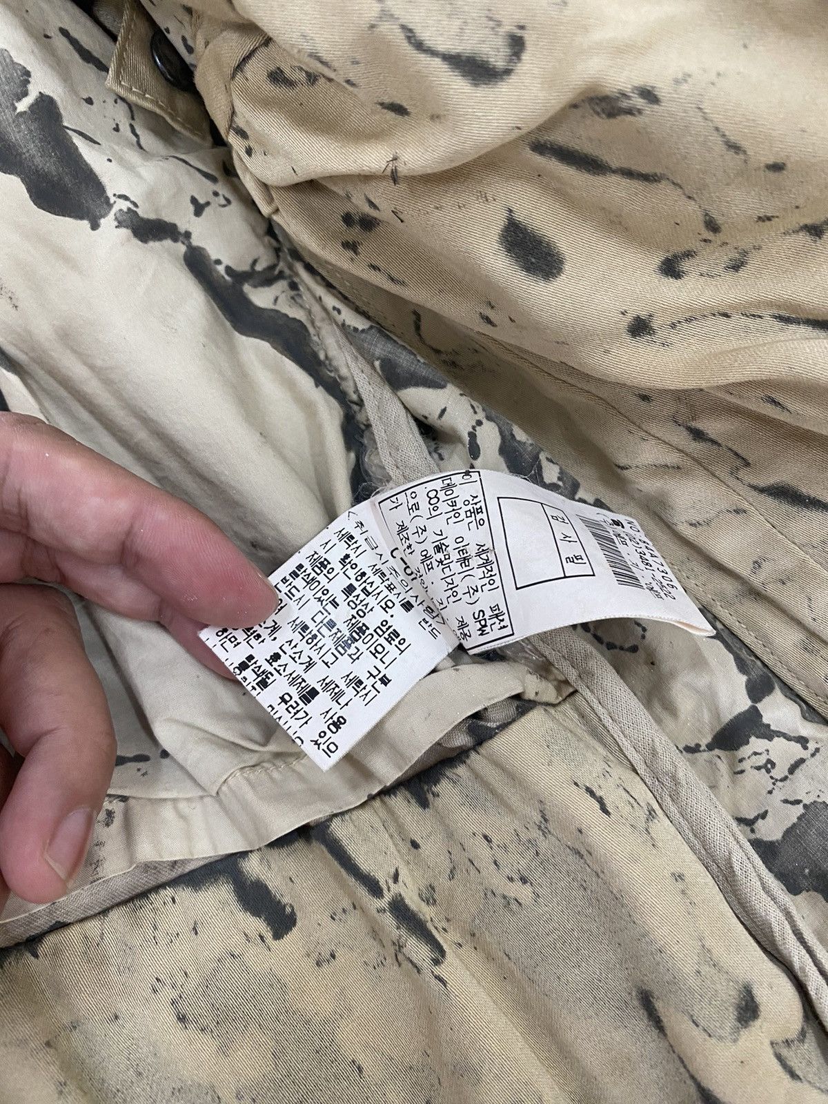 C.P. Company VINTAGE C.P. COMPANY WAXED PAINT SPLATTER ZIPPER JACKET Size US L / EU 52-54 / 3 - 14 Thumbnail