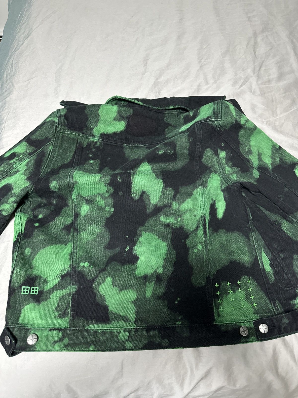 Ksubi Ksubi Black/Green Jean Jacket Size US L / EU 52-54 / 3 - 2 Thumbnail