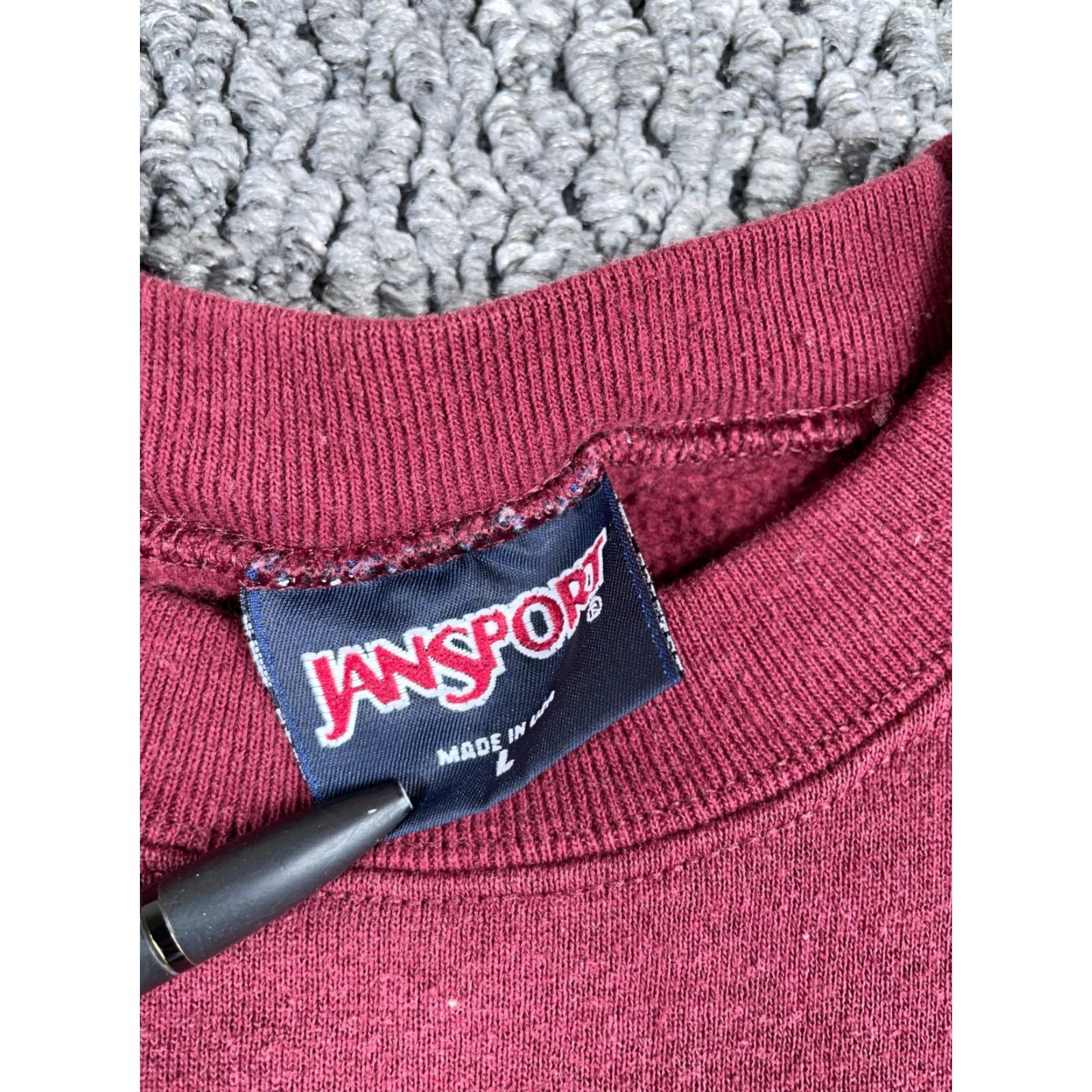Jansport VTG Jansport Howell Michigan Sweatshirt Adult Large Dark Red Embroidered 50/50 Size US L / EU 52-54 / 3 - 3 Thumbnail