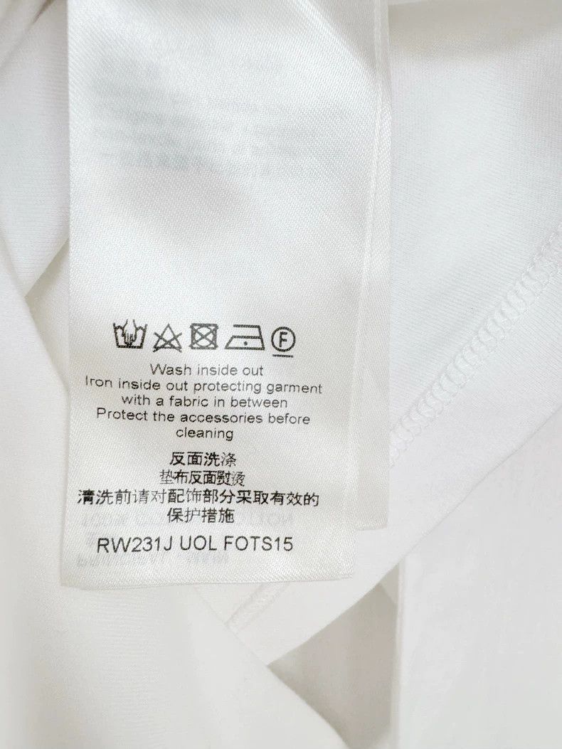 Louis Vuitton Louis Vuitton White Short Sleeve Top- Size L / US 10 / IT 46 - 3 Thumbnail