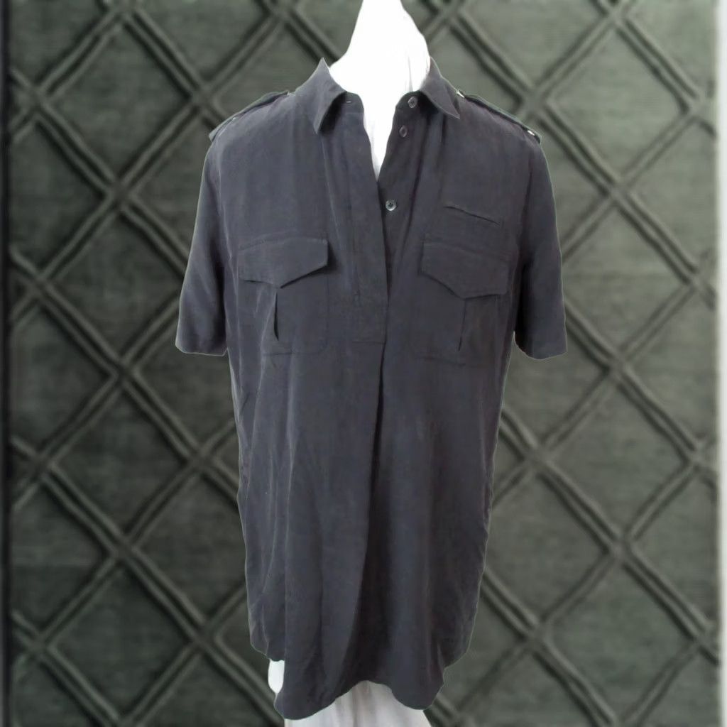 Equipment Equipment Femme Silk Shirt Size Medium Black Button-Up Casual Business Women Shirt Size M / US 6-8 / IT 42-44 - 1 Thumbnail