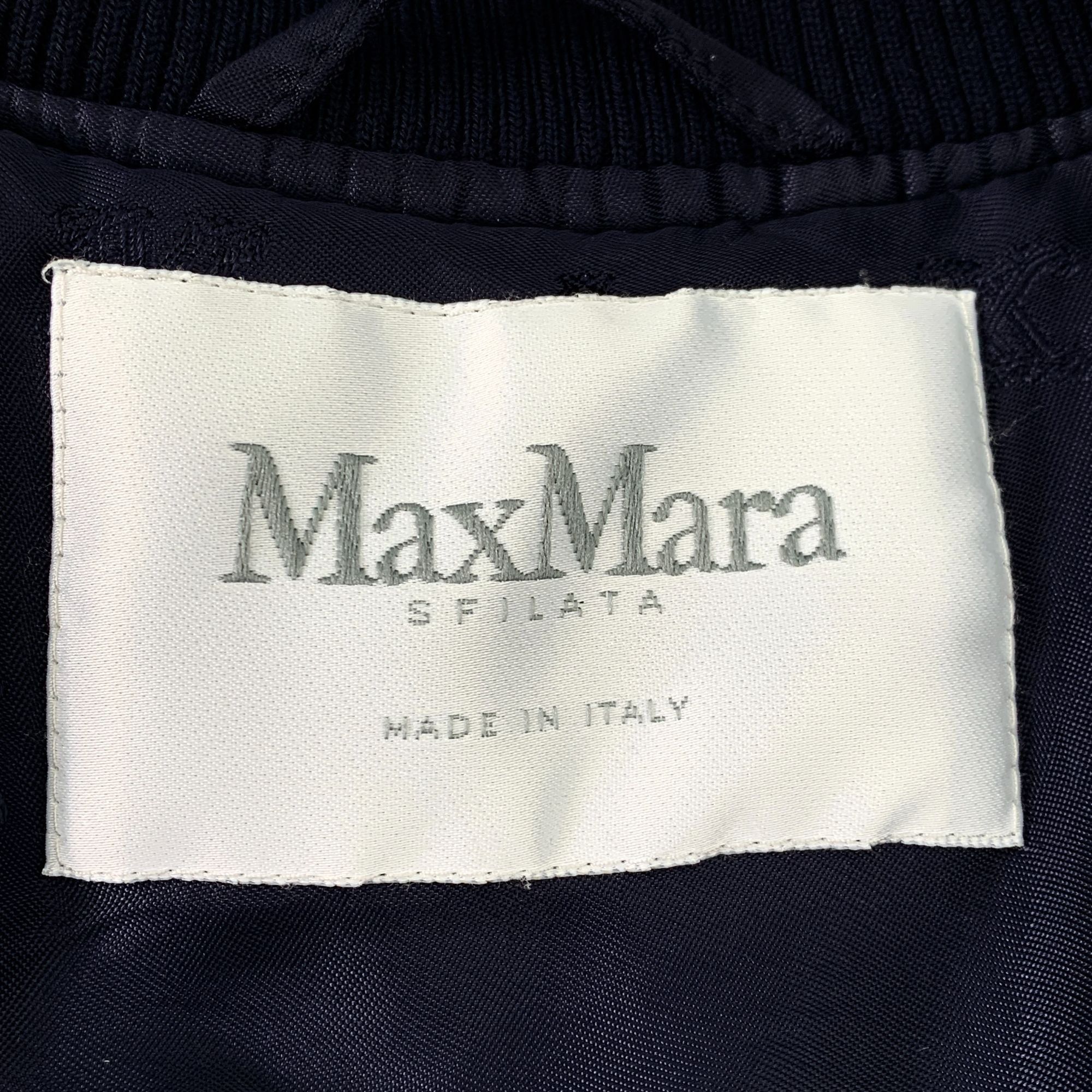 Max Mara Max Mara Ruffled Sleeve Bomber Jacket Size 8 Nylon & Polyest Size XS / US 0-2 / IT 36-38 - 6 Thumbnail