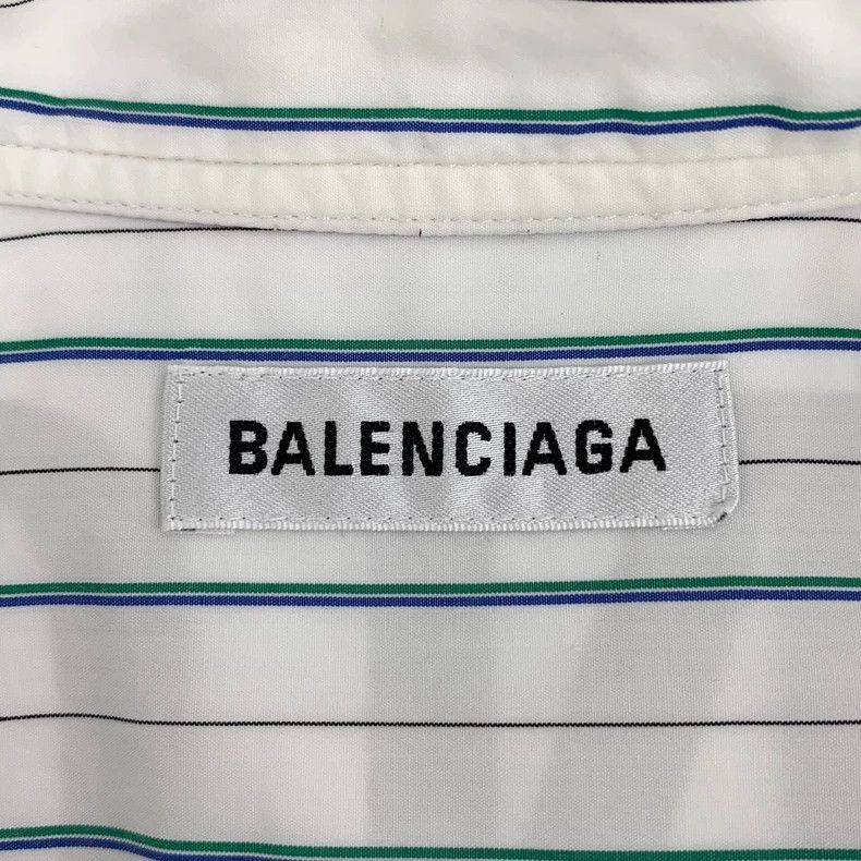 Balenciaga Balenciaga size 36 White striped logo monogram print lace Size XS / US 0-2 / IT 36-38 - 5 Thumbnail