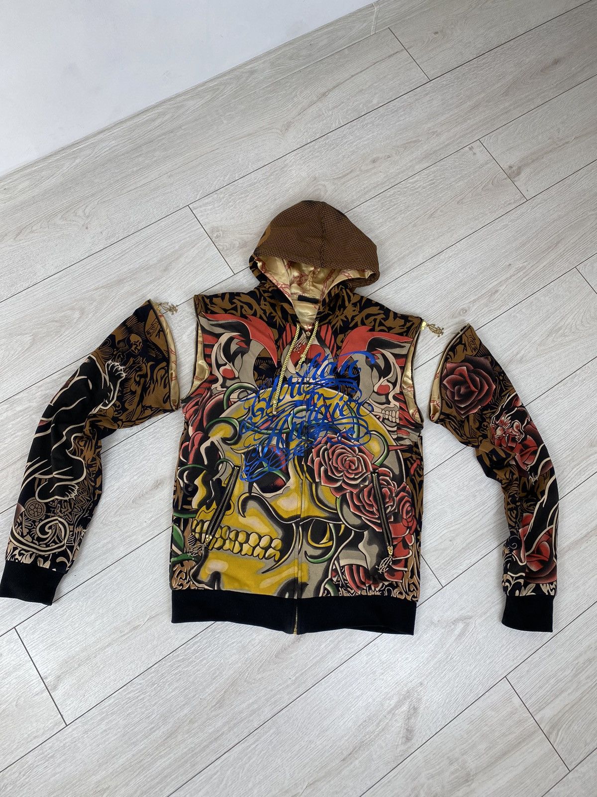 Christian Audigier × Japanese Brand Christian Audiger Y2k zip-hoodie size M Size US M / EU 48-50 / 2 - 2 Thumbnail