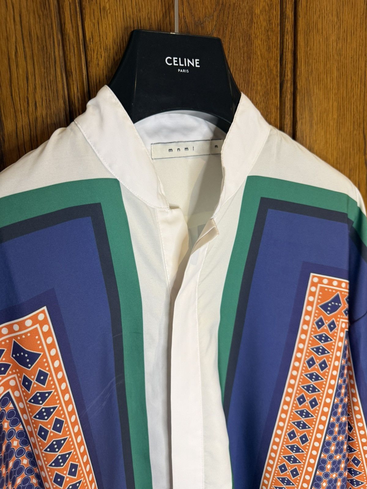 MNML MNML Kanye Coachella shirt grail white colour block pattern Size US L / EU 52-54 / 3 - 14 Thumbnail