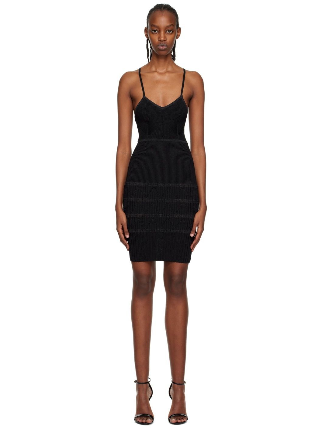 Balmain o1y0525 Mini Dress in Black Size S / US 4 / IT 40 - 1 Thumbnail
