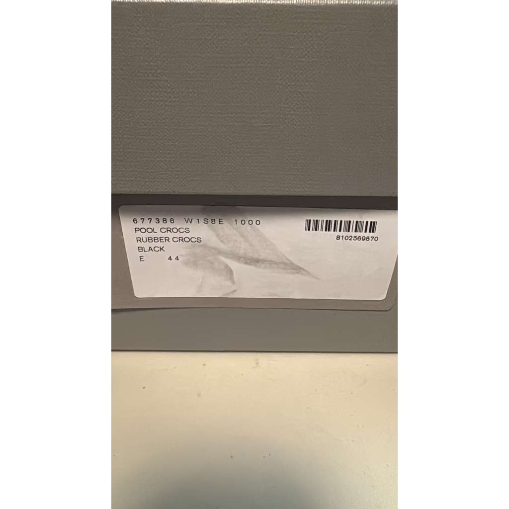 Balenciaga o1rshd1 Q:2 / Crocs Pool Rubber Slide Slipper in Black Size US 11 / EU 44 - 22 Thumbnail