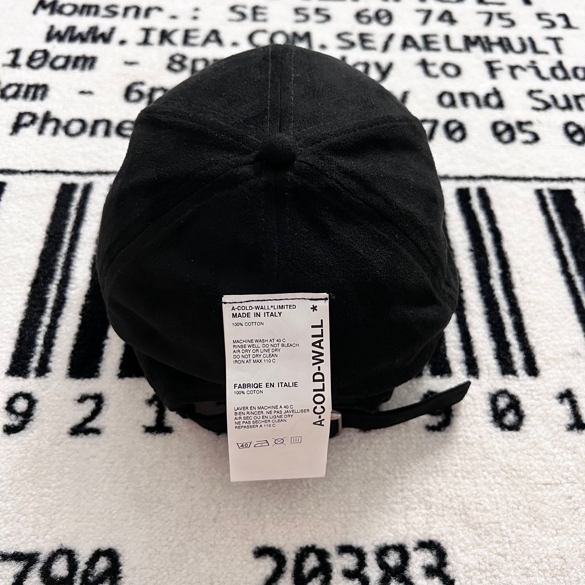 A-COLD-WALL* A-COLD-WALL* EMBROIDERED LOGO Back Label Tag SUEDE CAP Size ONE SIZE - 6 Thumbnail